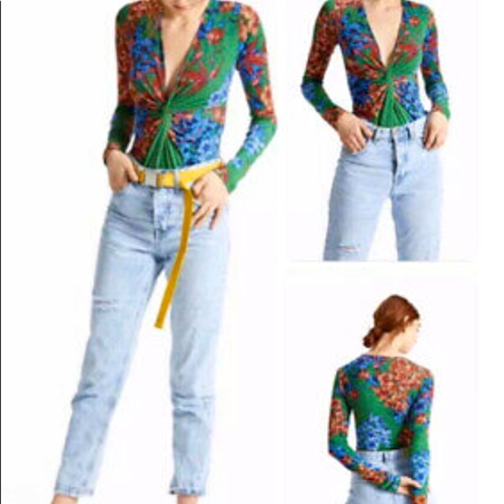 Floral body suit